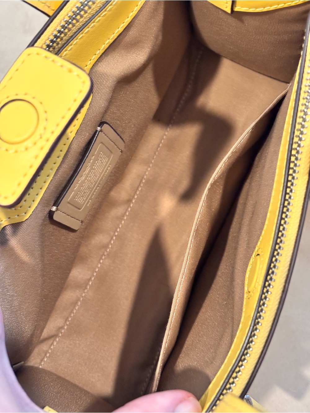 COACH Nina Yellow Small Tote Bag (Style #CT804) in the color Daisy NWOT - Picture 11 of 16